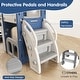 preview thumbnail 11 of 15, 8 in 1 Toddler Slide, Indoor/Outdoor Playset & Slide, Kids Slide for Toddlers Age 1-3, Baby Slide with Basketball Hoop - N/A