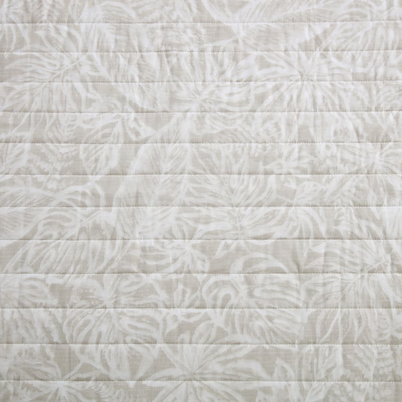 Tommy Bahama Ocean Deep Cotton Reversible Beige Quilt Set
