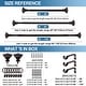 preview thumbnail 35 of 34, Modern Square Urn Adjustable Drapery Curtain Rod with Clip Rings