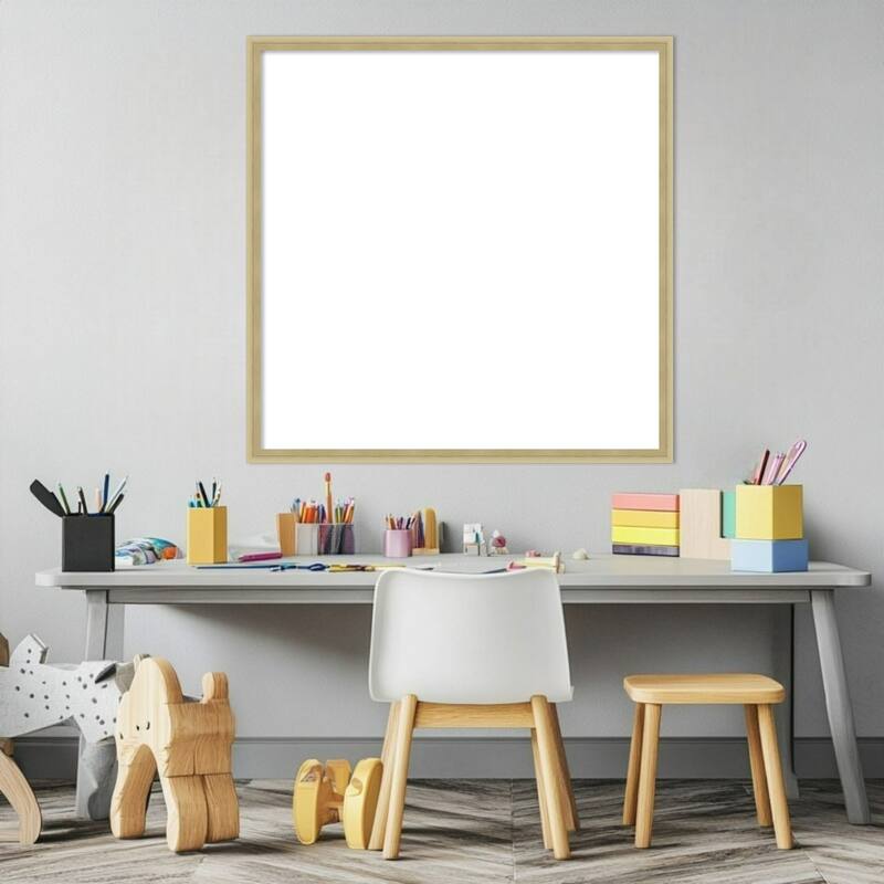 Amanti Art Lucie Black Framed Dry Erase Magnetic Board