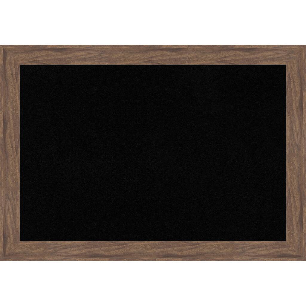 Pia Medium Brown Framed Cork Board - Bulletin Board, Organization Board, Pin Board