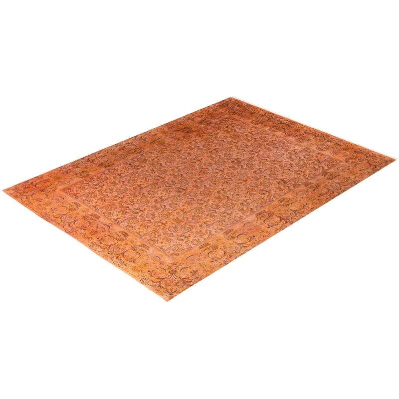 Overdyed One-of-a-Kind Hand-Knotted Area Rug - Beige - 9' 2" x 12' 3"
