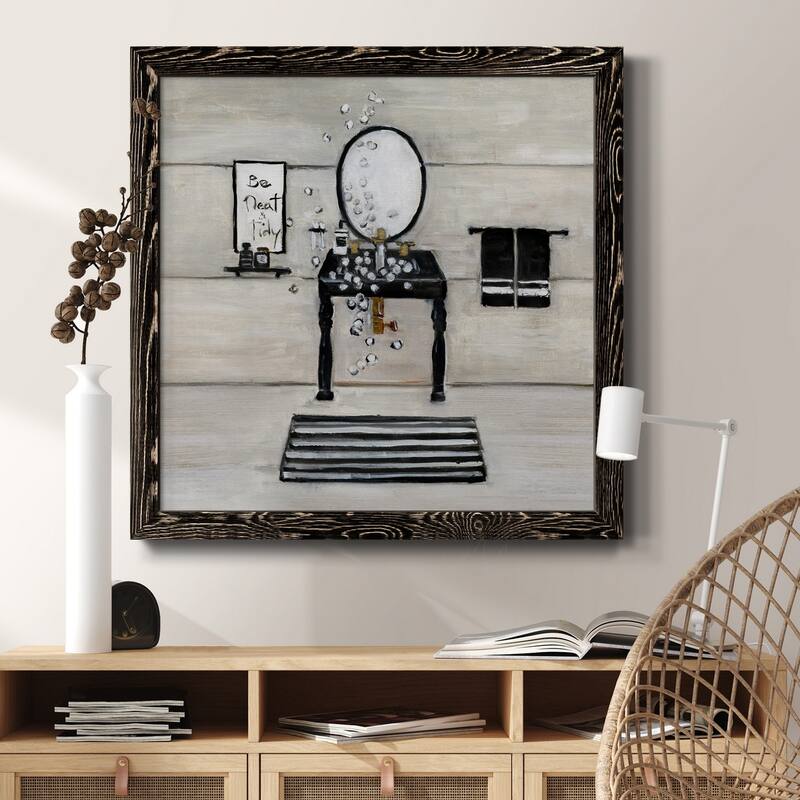 Neat and Tidy Bath-Premium Framed Canvas - Ready to Hang