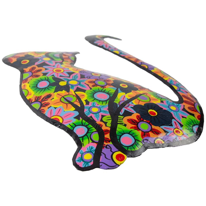 Happy Kitty Haitian Steel Drum Wall Art