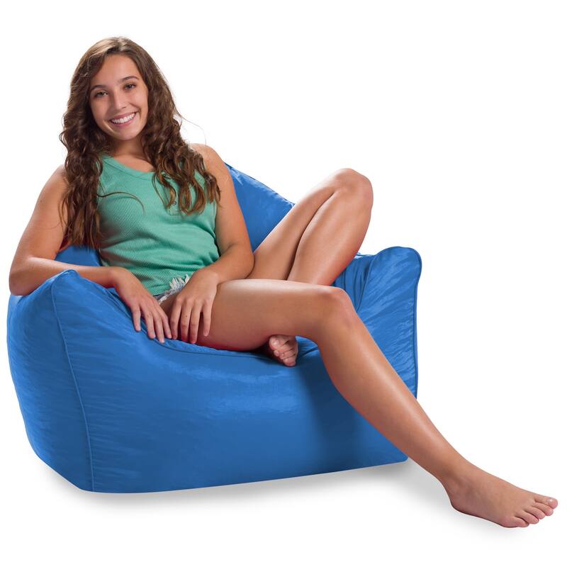 Bean Bag Chair for Kids, Teens and Adults, Comfy Chairs for your Room - Malibu Lounge - Royal Blue