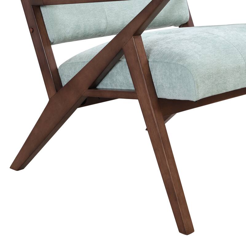 Solid Wood Frame Accent Chair Arm Chairs with Plush Cushions