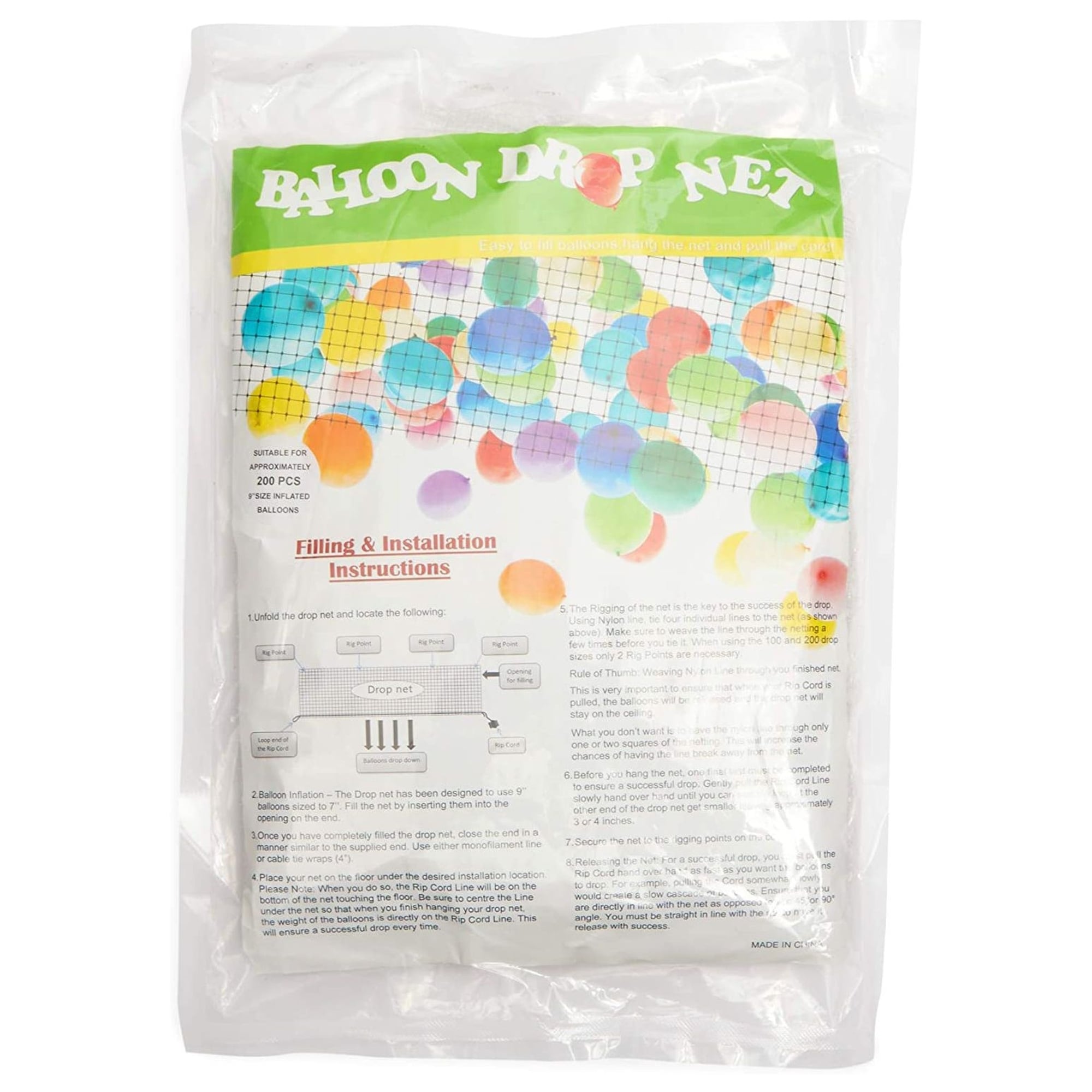 Balloon Drop Net for Ceiling Release at Birthdays, Graduation, New Years  Party Decorations, 15.7 Ft - Bed Bath & Beyond - 38212528