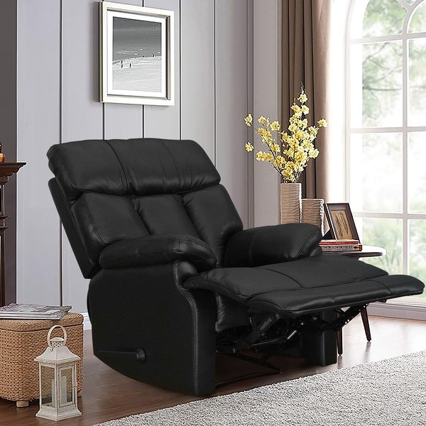 Davin Top Grain Leather Genuine leather Brown Extendable Footrest