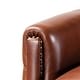 preview thumbnail 12 of 97, Gladis Cigar Genuine Leather Recliner with Nailhead Trim