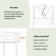 preview thumbnail 16 of 18, Sturdy Metal Twin Bunk Bed, Noise Reduced with Safety Guardrail
