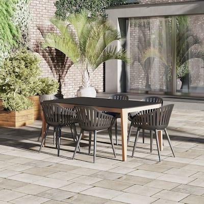 Amazonia Phairer FSC Certified Wood Outdoor Patio Dining Set