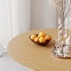 preview thumbnail 23 of 22, 79" Oval Solid Wood Dining Table Duble Pedestal Seats 6