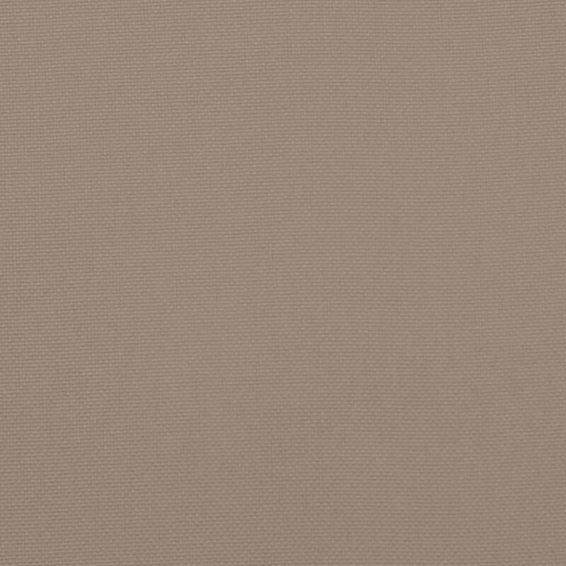 Claire Outdoor Cushion for Bench, Tufted Taupe Oxford Fabric, 59 Inch