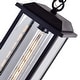 preview thumbnail 8 of 8, CWI Lighting Blackbridge 1 Light Black Outdoor Pendant