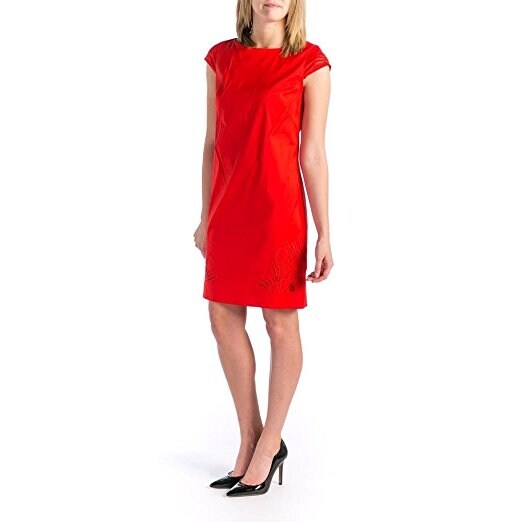 vince red dress