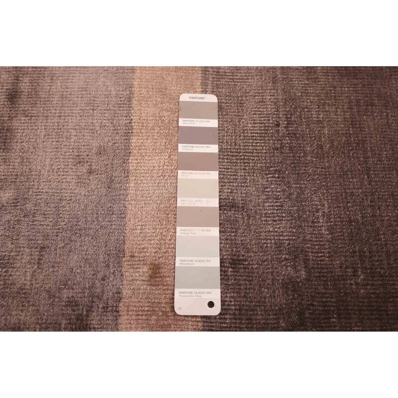 ECARPETGALLERY Hand Loomed Loreto Brown Viscose Rug - 5'1 x 7'5