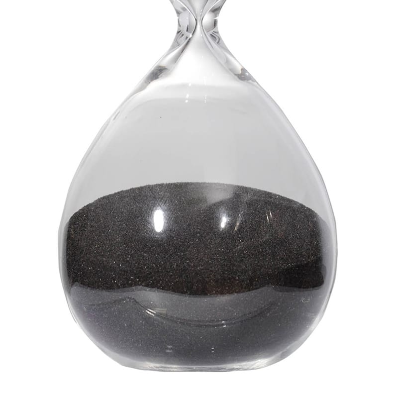 8" Ferdinand 30-Minute Hourglass, Black Sand