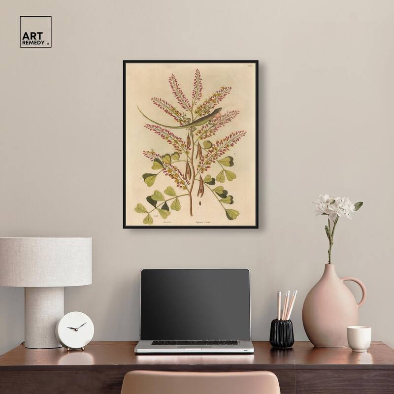 Green Lizard Canvas by Art Remedy