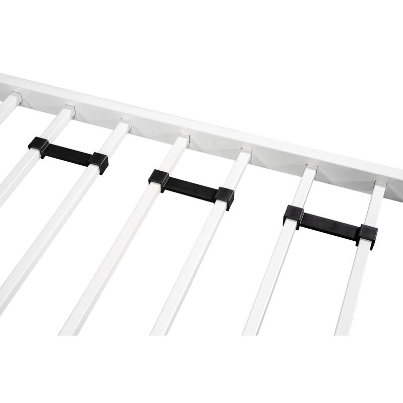 Metal Twin over Full Bunk Bed/ Heavy-duty Sturdy Metal/ Noise Reduced/ Safety Guardrail