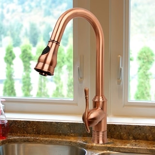 Copper Kitchen Faucet with Single Level handle and Pull Down Sprayer