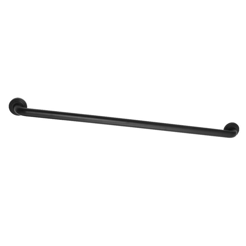 Kingston Brass Milano 36-Inch x 1-1/4-Inch O.D Grab Bar - Matte Black