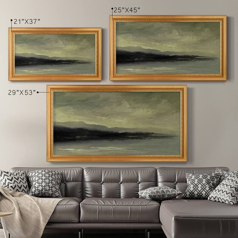 Coastal Dawn Premium Framed Canvas- Ready to Hang