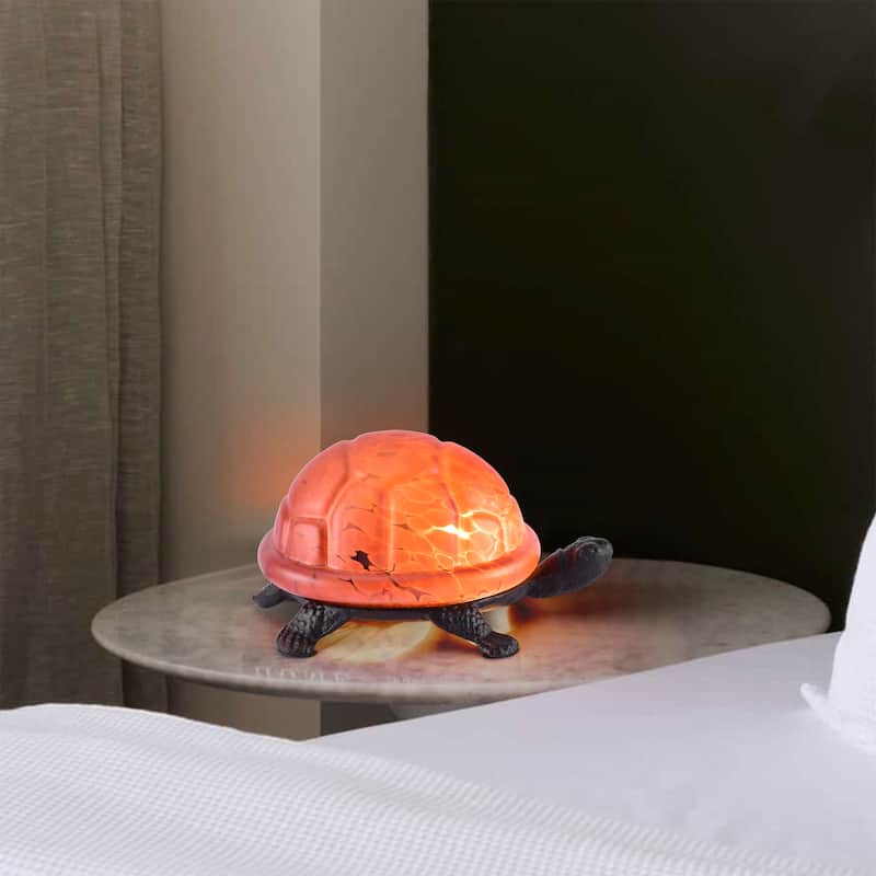 Red Turtle Tiffany Desk Lamp