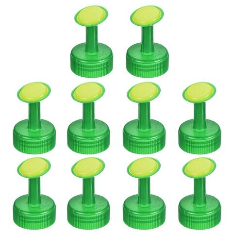 10Pcs Watering Can Bottle Caps, 28mm Caliber Watering Nozzle Green