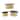 Nesting Metal Sunflower Design Buckets Set of 3