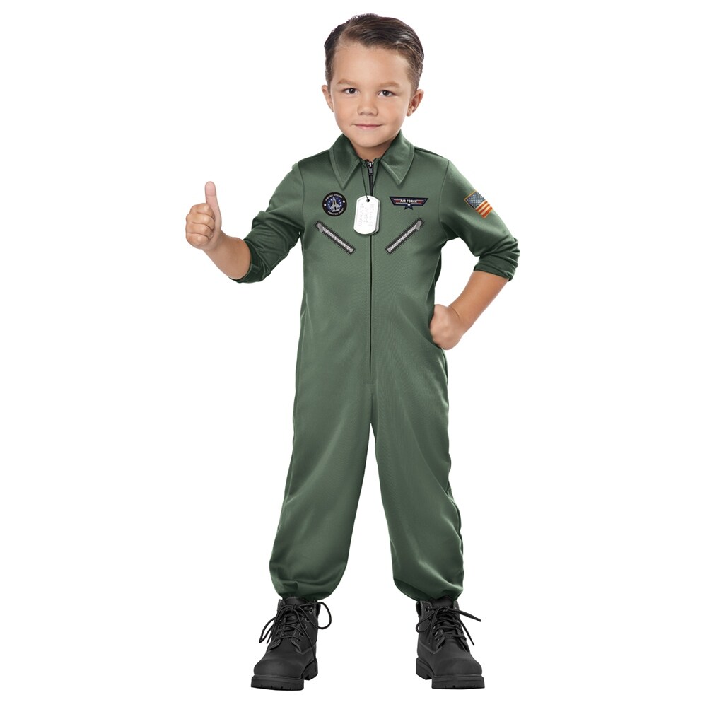 Shop Toddler Jr Jet Pilot Top Gun Costume Overstock 29202274 3t 4t