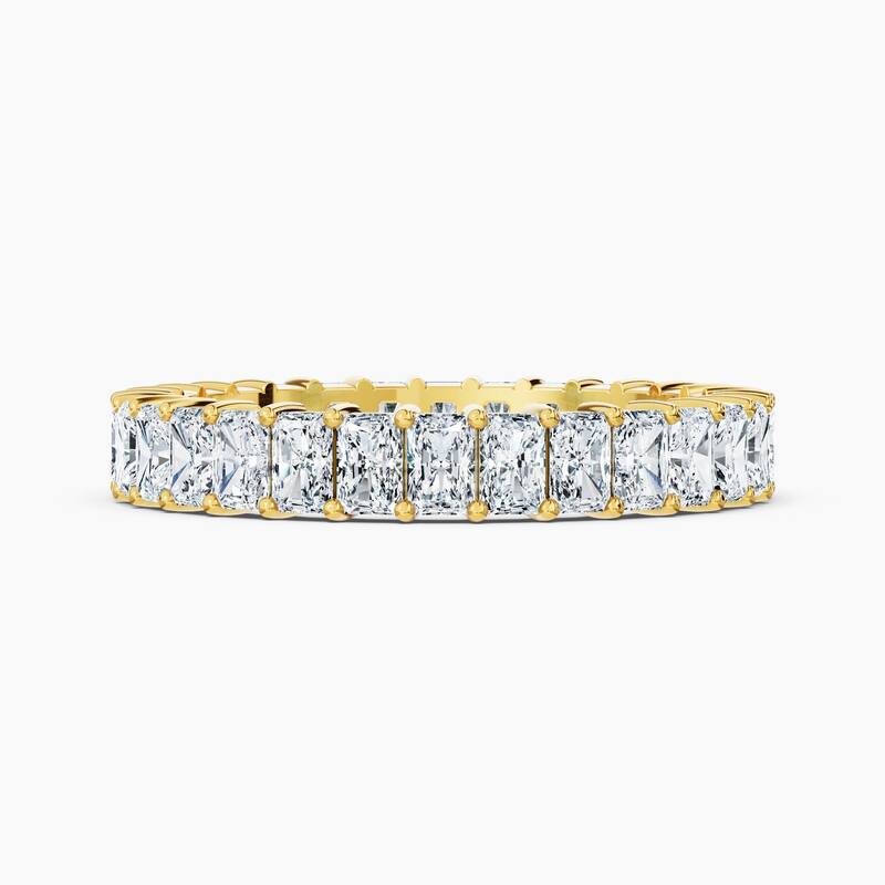Auriya 14k Gold Radiant North-South Lab Grown Diamond Eternity Band 3.00 - 11.25 ct. tw. (F-G, VS) - 3.00 ct. wt. - 4 - Yellow