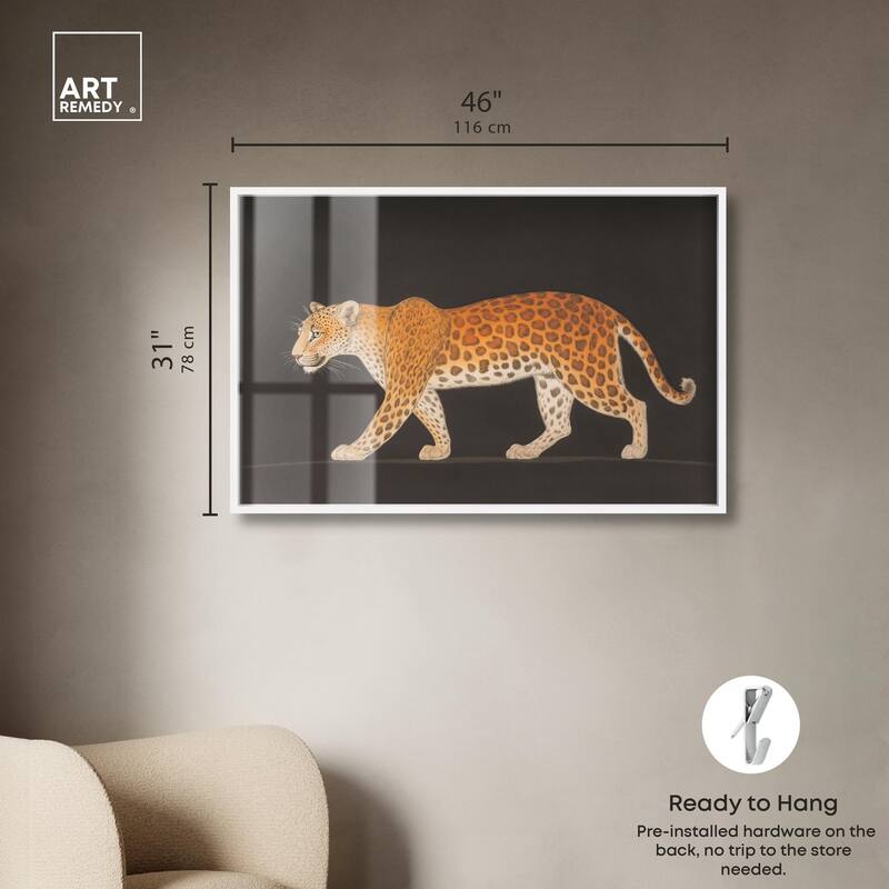 Golden Leopard Shadowbox by Art Remedy