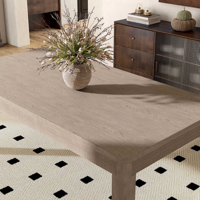 Furniture of America Billet Modern Natural Oak 78-inch Wood Dining Table
