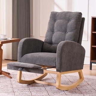 Rocking Chair with Wood Legs - Bed Bath & Beyond - 40798833
