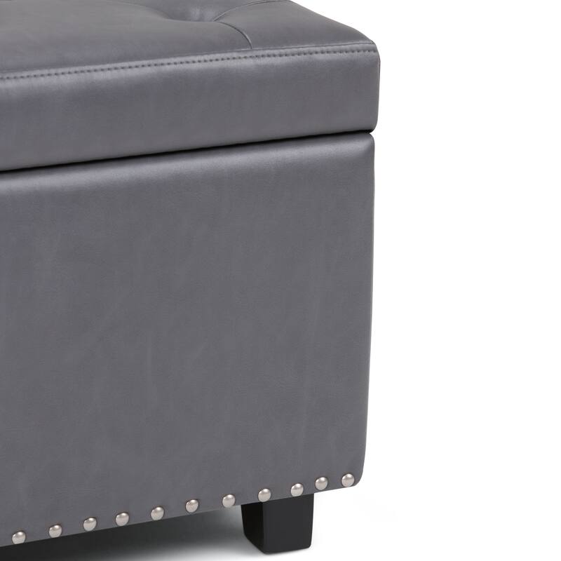 WYNDENHALL Springfield 48 inch Wide Rectangle Storage Ottoman
