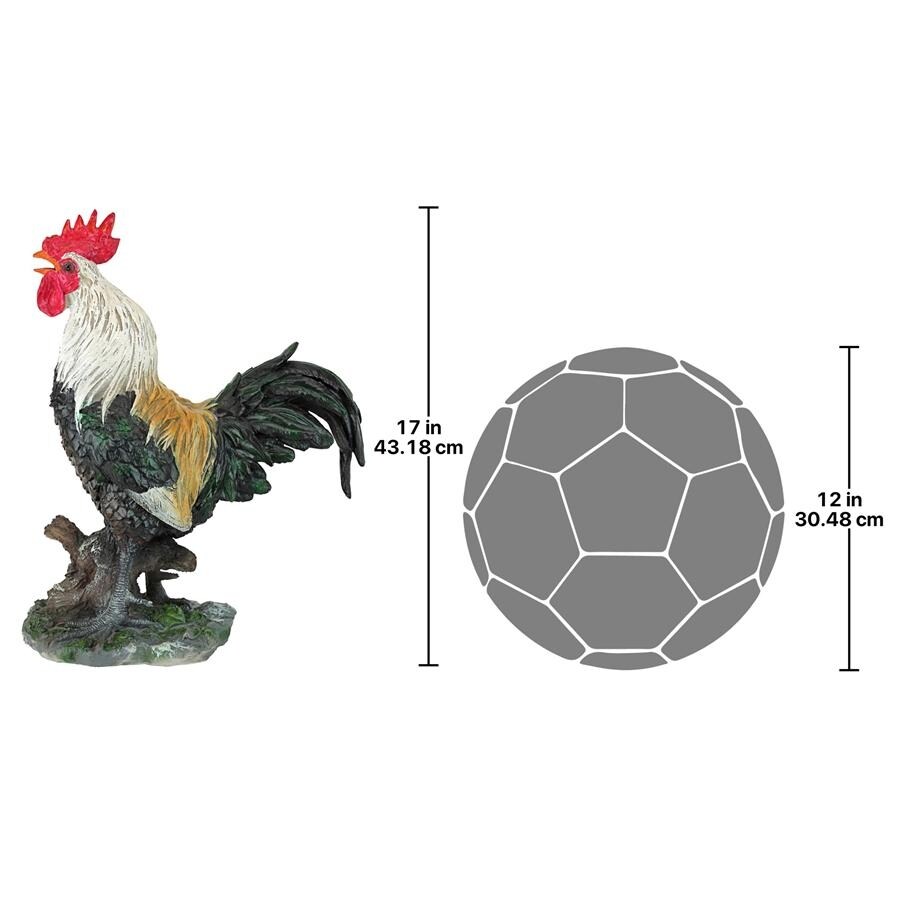 Cock A Doodle Do Rooster Statue - Overstock - 26878374