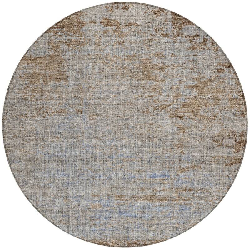HomeRoots Abstract Transitional Rectangle Outdoor Rug