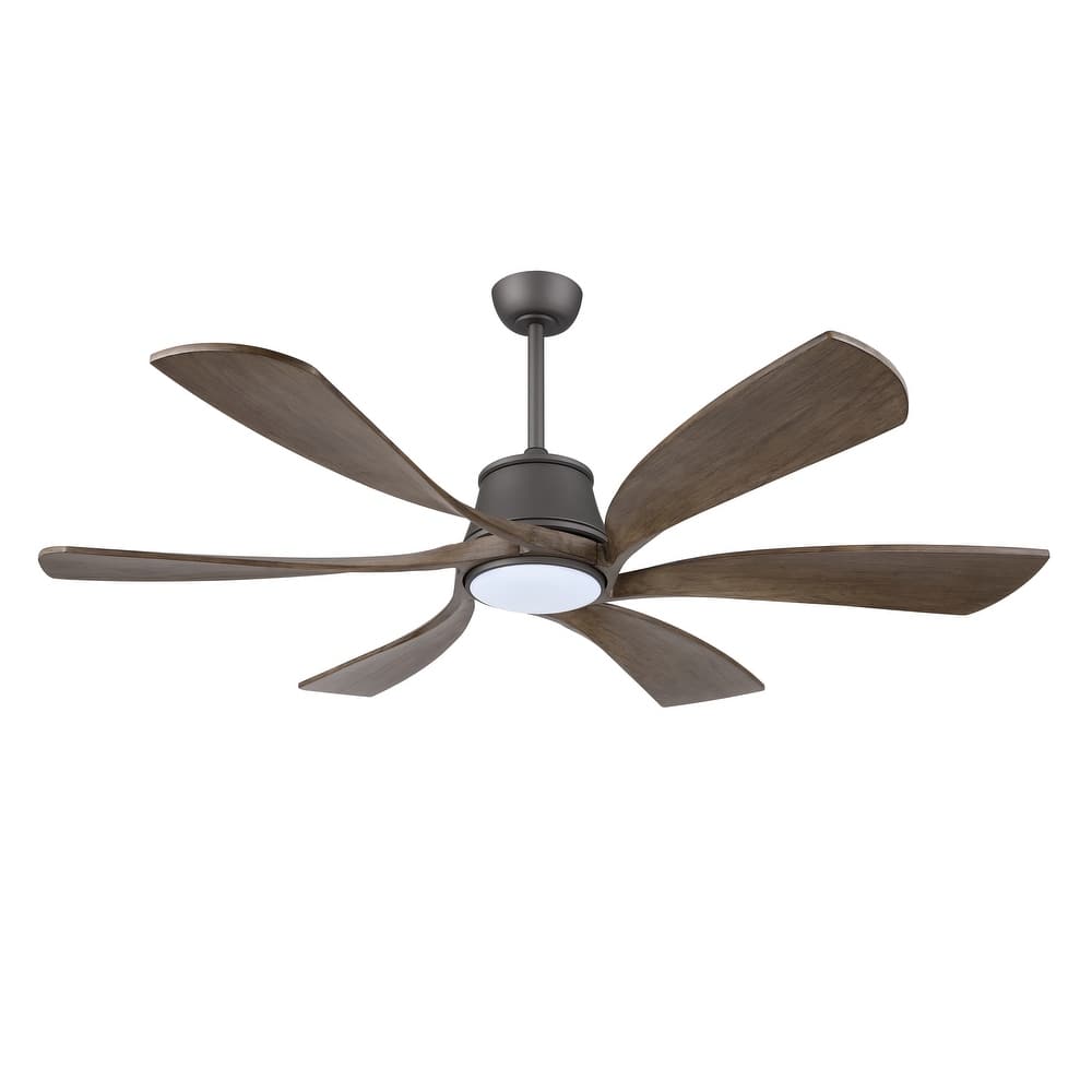 MLiAN 60 inch 6-Blades Indoor Smart LED Ceiling Fan With Remote... - 60inch