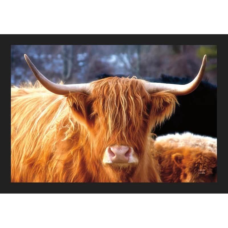 Highland Cow Sunshine Framed Poster