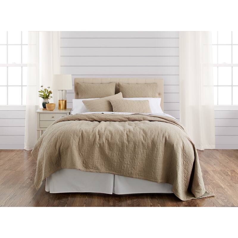 Marshall Sham, Taupe, Euro - Euro Square - Taupe