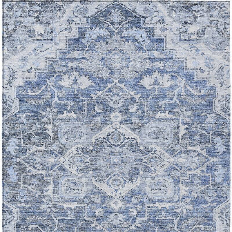 HomeRoots Oriental Traditional Rectangle Outdoor Rug