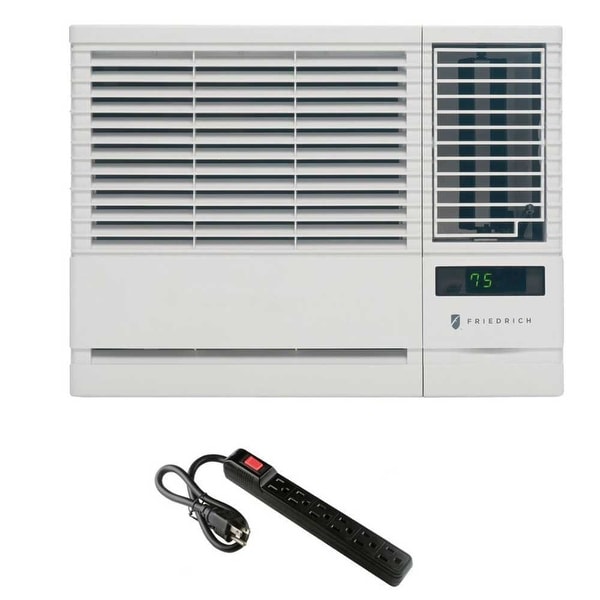 Friedrich Chill Room Air Conditioner w/ 6 Outlet 300J Surge Protector - White