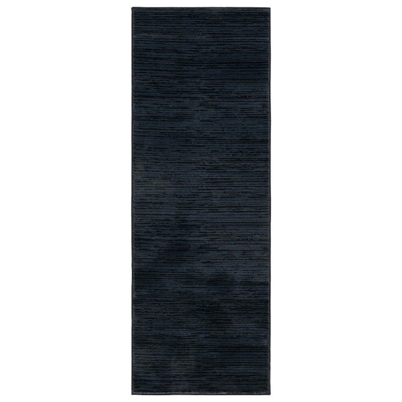 SAFAVIEH Vision Sunanda Modern Ombre Tonal Rug - 2'2" x 12' Runner - Black