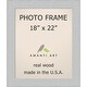 preview thumbnail 57 of 70, Picture / Photo Frame, Shiplap White 18x22-inch - Rectangle