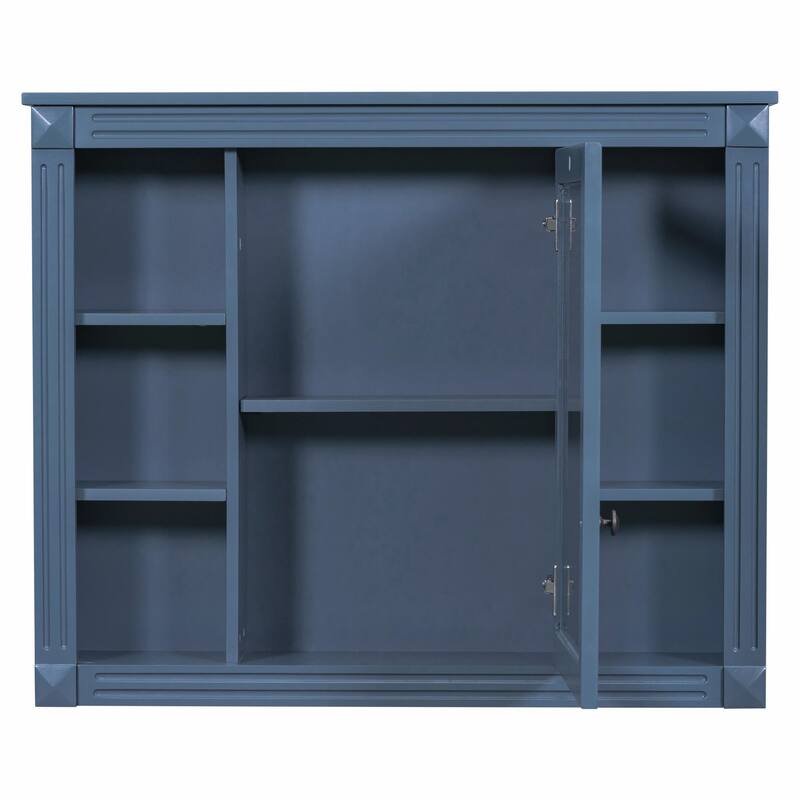 35'' x 28'' Wall Mounted Bathroom Storage Cabinet with Mirror