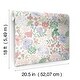 preview thumbnail 5 of 7, Disney Princess Purple Watercolor Floral Peel and Stick Wallpaper by RoomMates