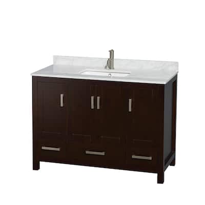 Wyndham Collection WCS141448SUNSMXX Sheffield 48" Freestanding Single
