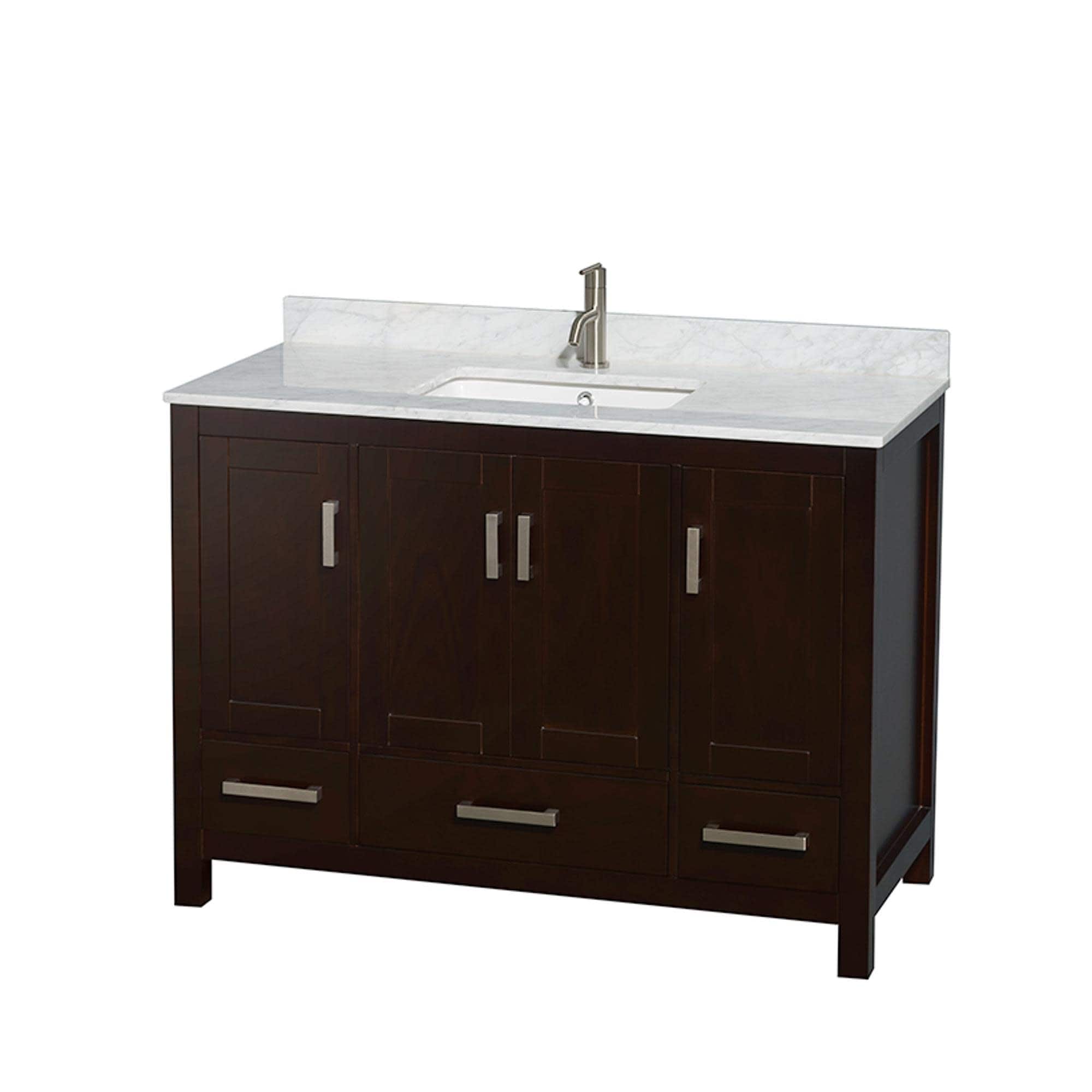 Wyndham Collection WCS141448SUNSMXX Sheffield 48" Freestanding Single