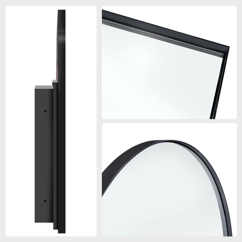 Set of 2 Recessed Metal Framed Medicine Cabinet