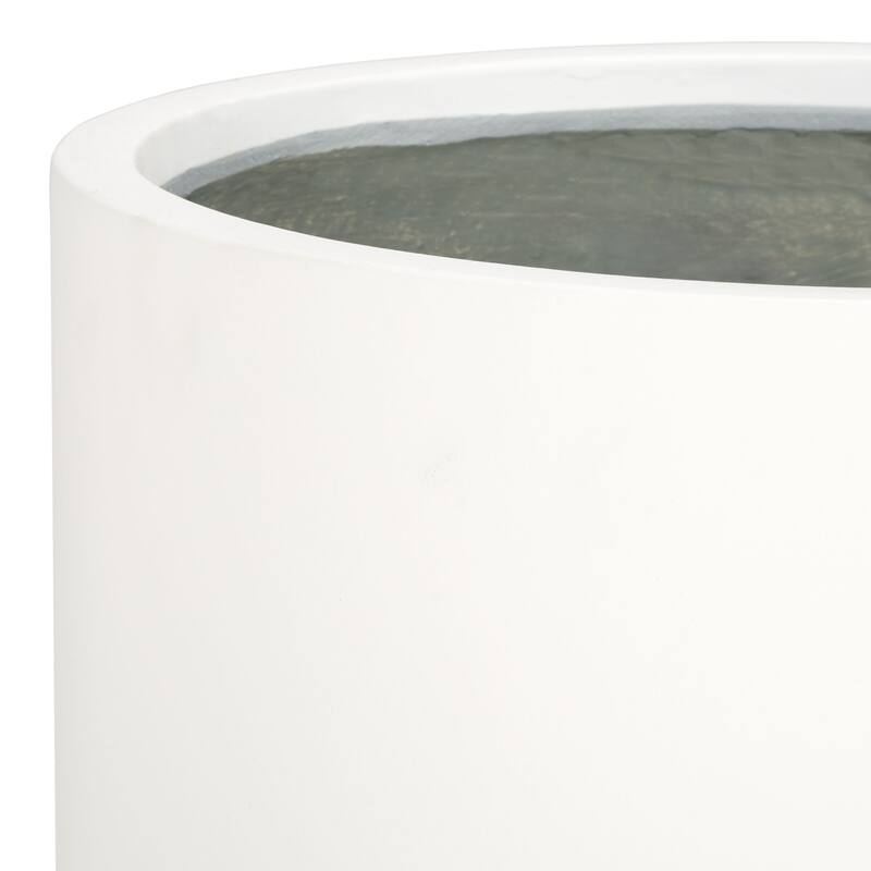SAFAVIEH Outdoor Lexis Black Planter - 15"W x 15"D x 13"H